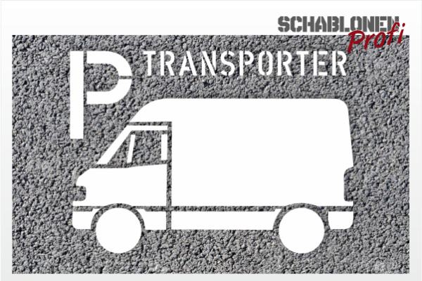 Preview: Transporter Parkplatz Schablone