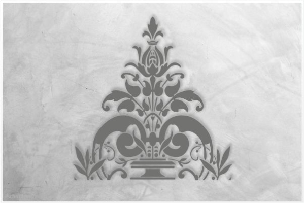 Wand-Deckenschablone-Hauptornament-WS07b_SchablonenProfi