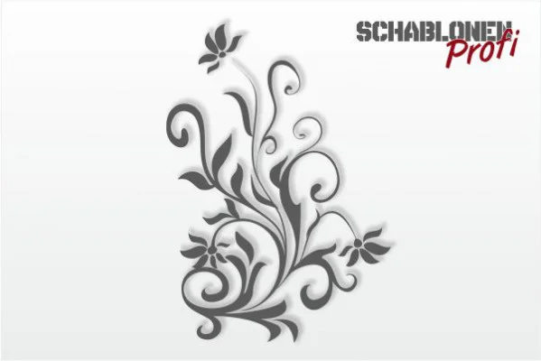 Wandschablone-Blumenornament-Meike-W2172_by-SchablonenProfi