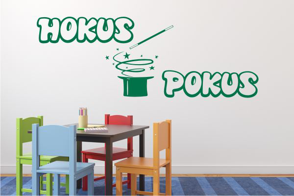 Wandschablone Hokus Pokus Zauberhut W0059 by SchablonenProfi