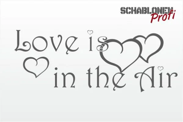 Wandschablone-Love-is-in-the-Air-_W0135.2_by-SchablonenProfi