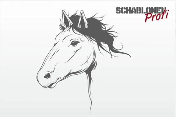 Wandschablone-Pferdekopf-Fury-W0084.2-by-SchablonenProfi