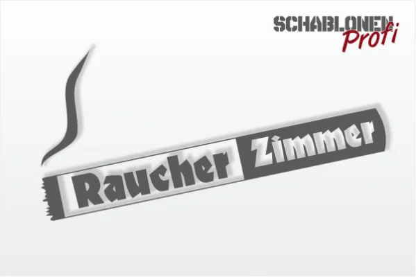 Wandschablone-Raucher-Zimmer-W2259_by-SchablonenProfi
