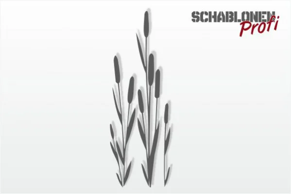 Wandschablone-Schilf-W2041_by-SchablonenProfi
