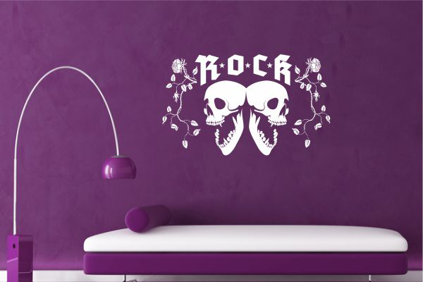 Wandschablone-Skull-ROCK_W2107_by-SchablonenProfi