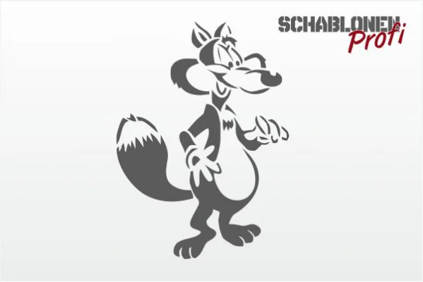 Wandschablone-lustiger-Fuchs-W0115.2_by-SchablonenProfi