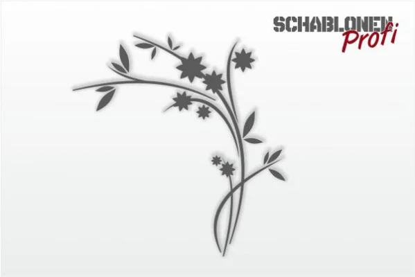 Wandschablone_gebogener-Strauch-W2085_by-SchablonenProfi