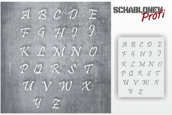 Wunschtext-Schablone-3cm-Buchstabenhöhe-B33-vom-SchablonenProfi