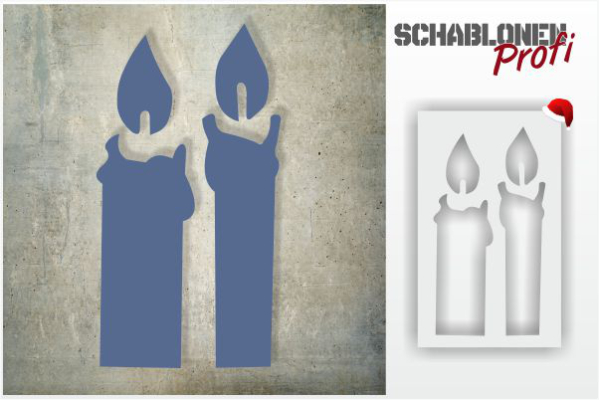 X-MAS-Schablone-2-Kerzen_1141_SchablonenProfi