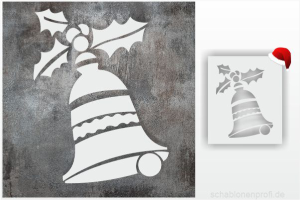 X-MAS-Schablone-Glocke-Gong_1145_SchablonenProfi