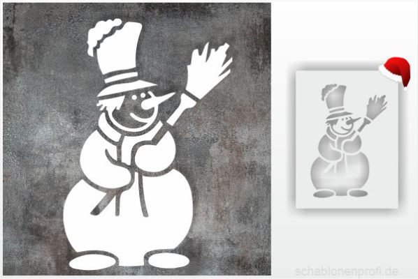 X-MAS-Schablone-Schneemann_1148_SchablonenProfi