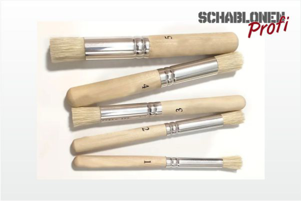 Schablonierpinsel 5 Stück