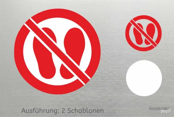 Preview: betreten-der-Fläche-Verboten-Schablone2-1155-SchablonenProfi