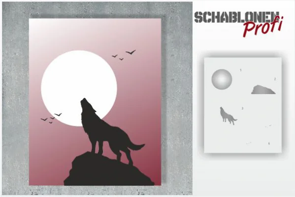heulender-Wolf-Schablone_1202-SchablonenProfi