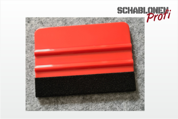 Profi Kunststoffrakel mit Filzkante