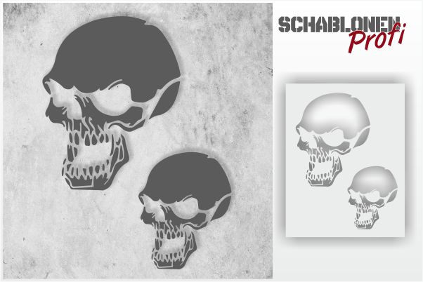 Schablone Totenkopf / Skull