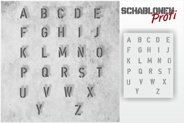 Buchstaben-Schablone-B13