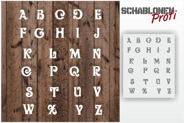 Buchstaben Schablone B16-SchablonenProfi
