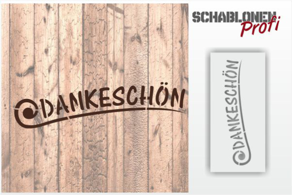 DANKESCHÖN_Schablone-1331-SchablonenProfi