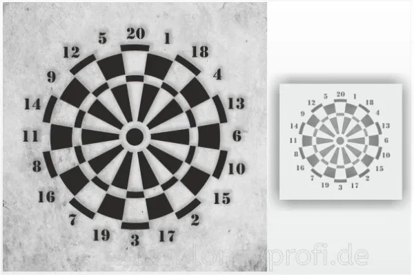 Dartscheibe-Schablone-1244-schablonenprofi
