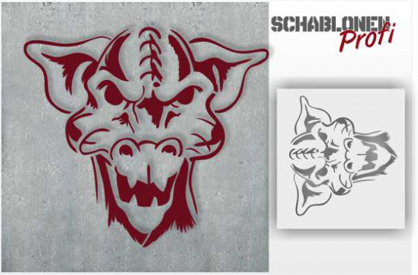 Drache Aero als Schablone - SchablonenProfi.de