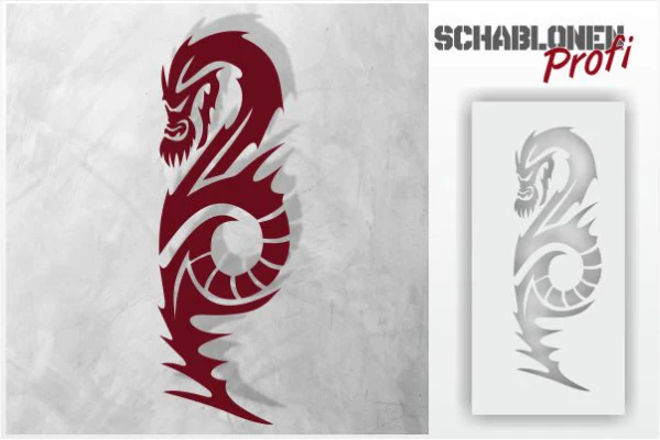 Drachen-Schablone-Apophis-DR03_by-SchablonenProfi