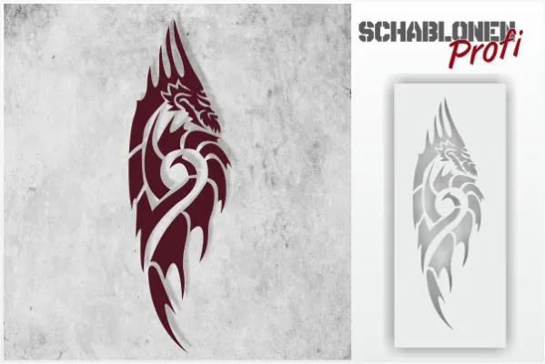 Drachen-Schablone-Iraneth-DR07_by-SchablonenProfi Drachen-Schablone-Iraneth-DR07_by-SchablonenProfi
