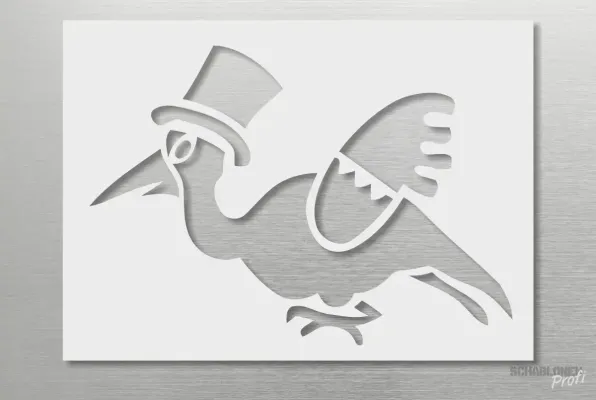 Einzelmotiv-Schablone-Klapperstorch_927_SchablonenProfi