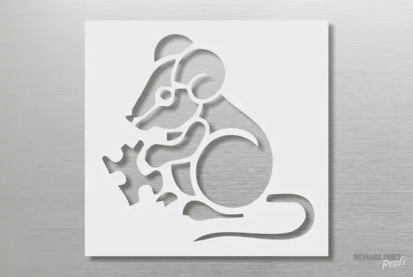 Einzelmotiv-Schablone-Käse-Maus_943_SchablonenProfi