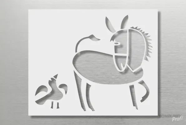 Einzelmotiv-Schablone-Pferd_908_SchablonenProfi