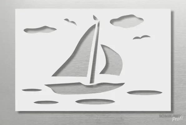 Einzelmotiv-Schablone-Segelboot_921_SchablonenProfi