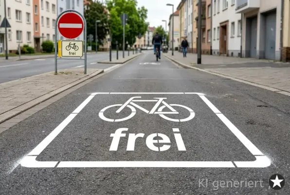 Fahrrad-Piktogramm-FREI-mit-Rahmen-Schablone-Bodenmarkierungsschablone_227_beispielbild-schablonenprofi