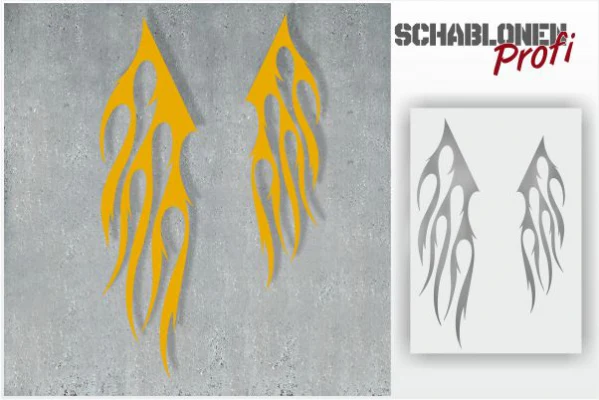 Flammen-Schablone-16_by-SchablonenProfi