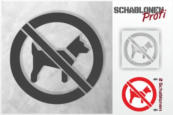 Hunde-Verboten-Schablone_1160-SchablonenProfi