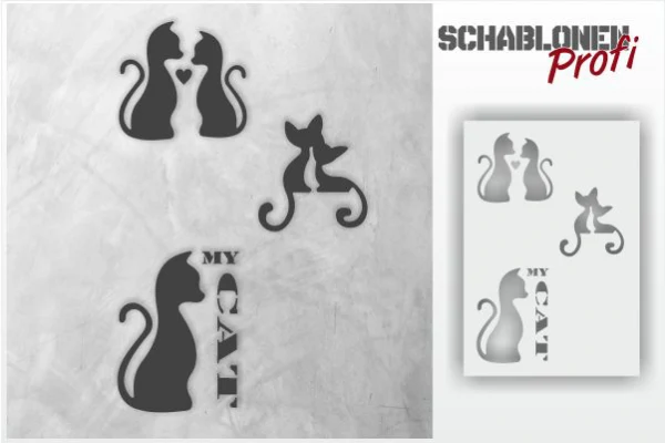 Katzen-Schablonen-Set-1_1423-SchablonenProfi