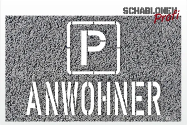 P-ANWOHNER_Parkplatzschablone_209_by-SchablonenProfi