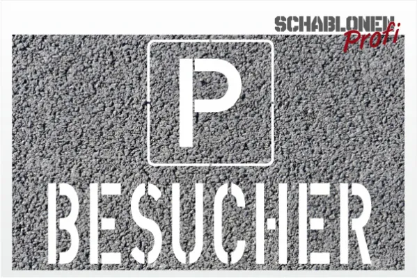P-BESUCHER_Parkplatzschablone_210_by-SchablonenProfi P-BESUCHER_Parkplatzschablone_210_by-SchablonenProfi