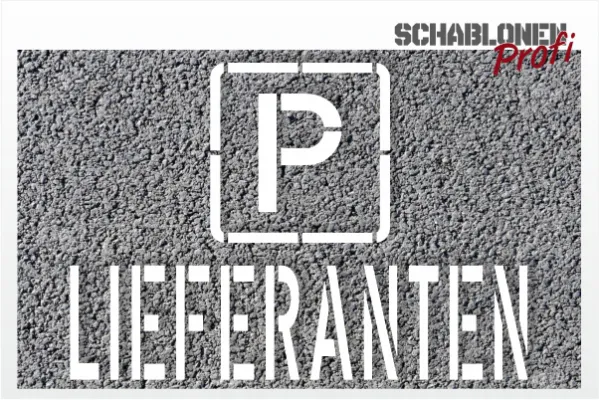 P-LIEFERANTEN_Parkplatzschablone_218_by-SchablonenProfi