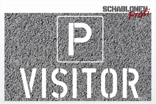 P-VISITOR_Parkplatzschablone_220_by-SchablonenProfi P-VISITOR_Parkplatzschablone_220_by-SchablonenProfi