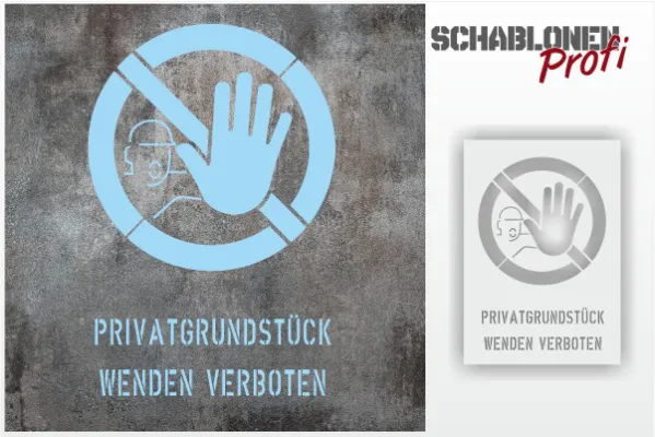 Privatgrundstück-wenden-Verboten-1199-by-SchablonenProfi