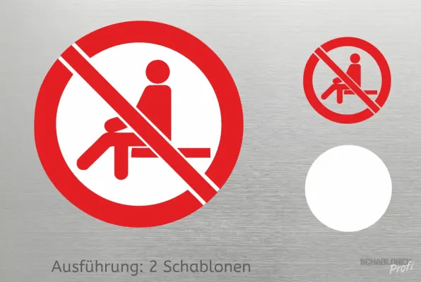Schablone-sitzen-Verboten-Zeichen2-1165-SchablonenProfi