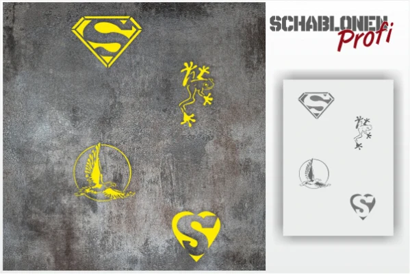 Schablonen-Set-Superman-1620_by-SchablonenProfi