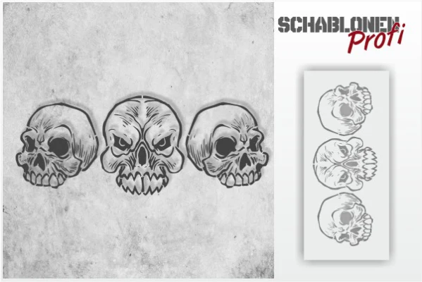 Skull-trio-Schablone_1226-SchablonenProfi