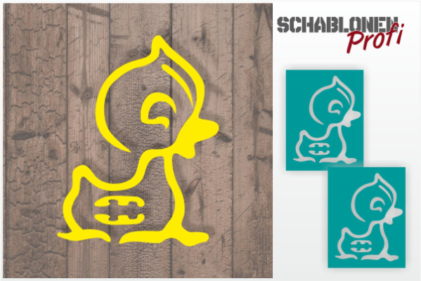 Tattoo Schablone Entchen TA97 by SchablonenProfi
