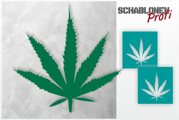 Tattoo Schablone Marihuana_TA47_by SchablonenProfi