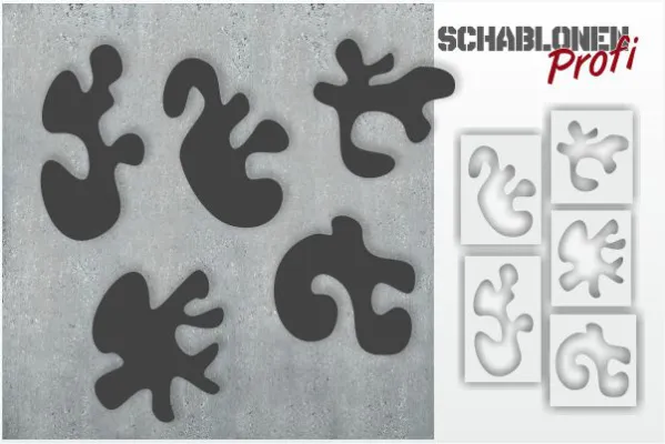 True Fire Stencil Set 1200 by SchablonenProfi