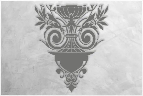 Wand-Deckenschablone-Hauptornament-WS07a_SchablonenProfi