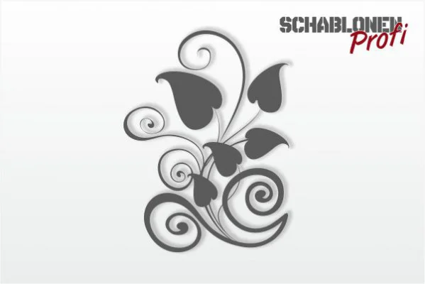 Wandschablone-Blätterornament-Uschi-W2171_by-SchablonenProfi Wandschablone-Blätterornament-Uschi-W2171_by-SchablonenProfi