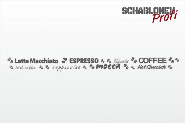 Wandschablone-Kaffeebordüre-W2009-2 Wandschablone-Kaffeebordüre-W2009-2