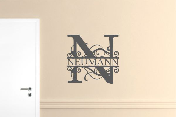 Wandschablone-Monogram-N-mit-Wunschtext-W2316_by-schablonenprofi Wandschablone-Monogram-N-mit-Wunschtext-W2316_by-schablonenprofi